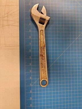 Snap-On Tools 12" Adjustable Wrench Kenosha Wisconsin Alloy Steel Forged USA